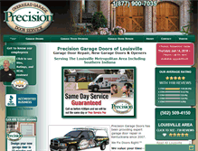 Tablet Screenshot of garagedoorslouisvilleky.com